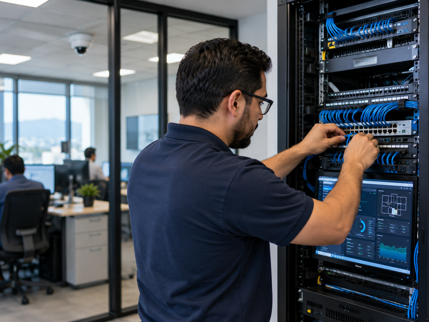 Infraestructura tecnológica para empresas con equipos de cómputo y trabajo colaborativo