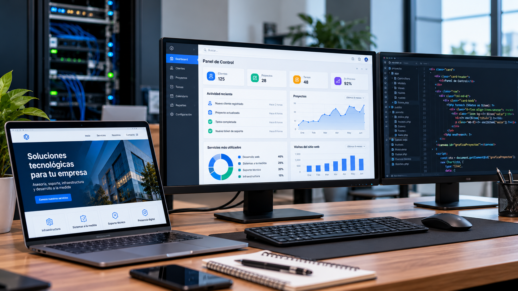Desarrollo de páginas web y sistemas digitales para empresas